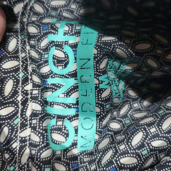 Cinch modern fit pearlsnap up western shirt black and turquoise - Picture 6 of 7